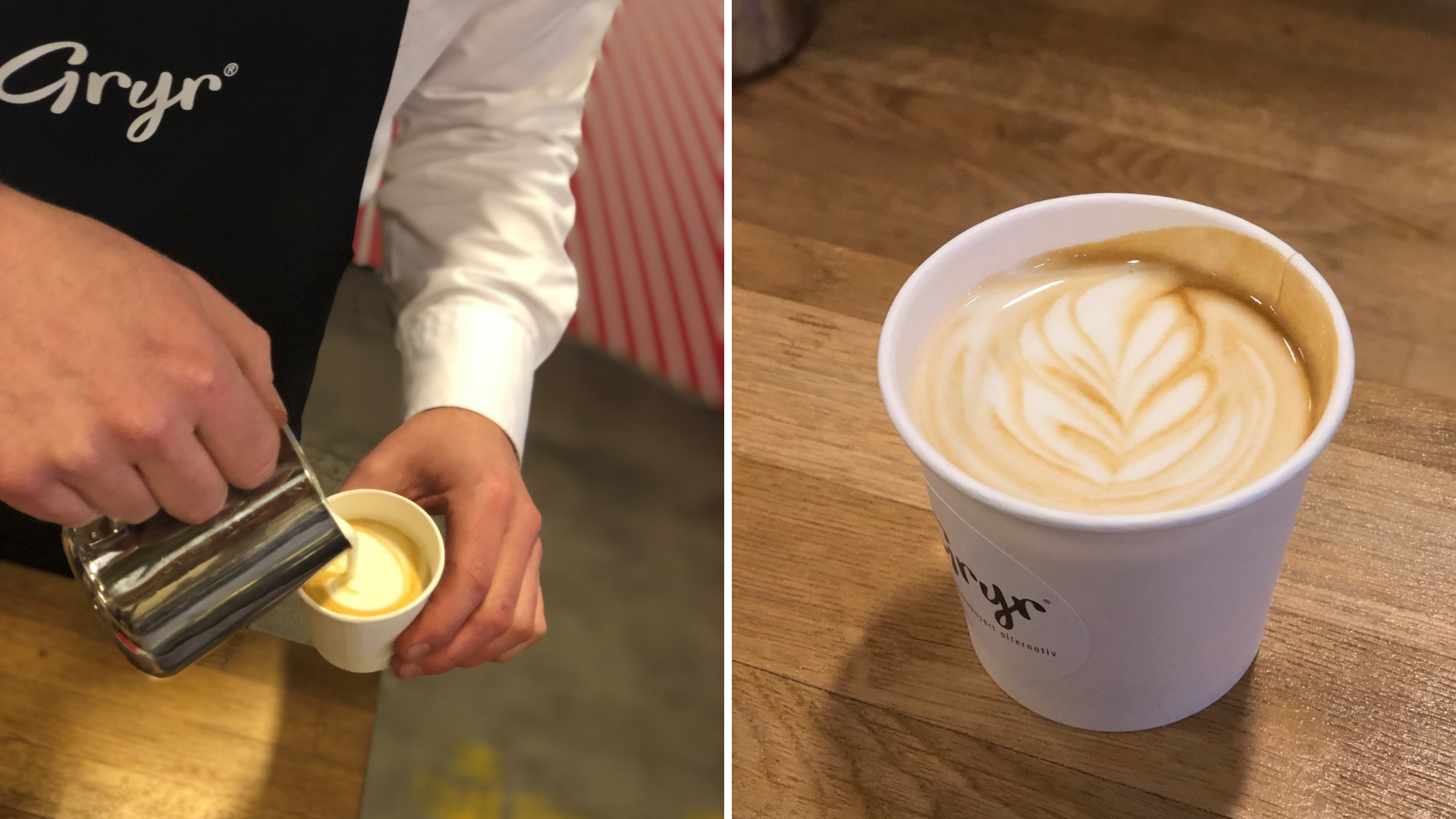 Latte Art i kaffe